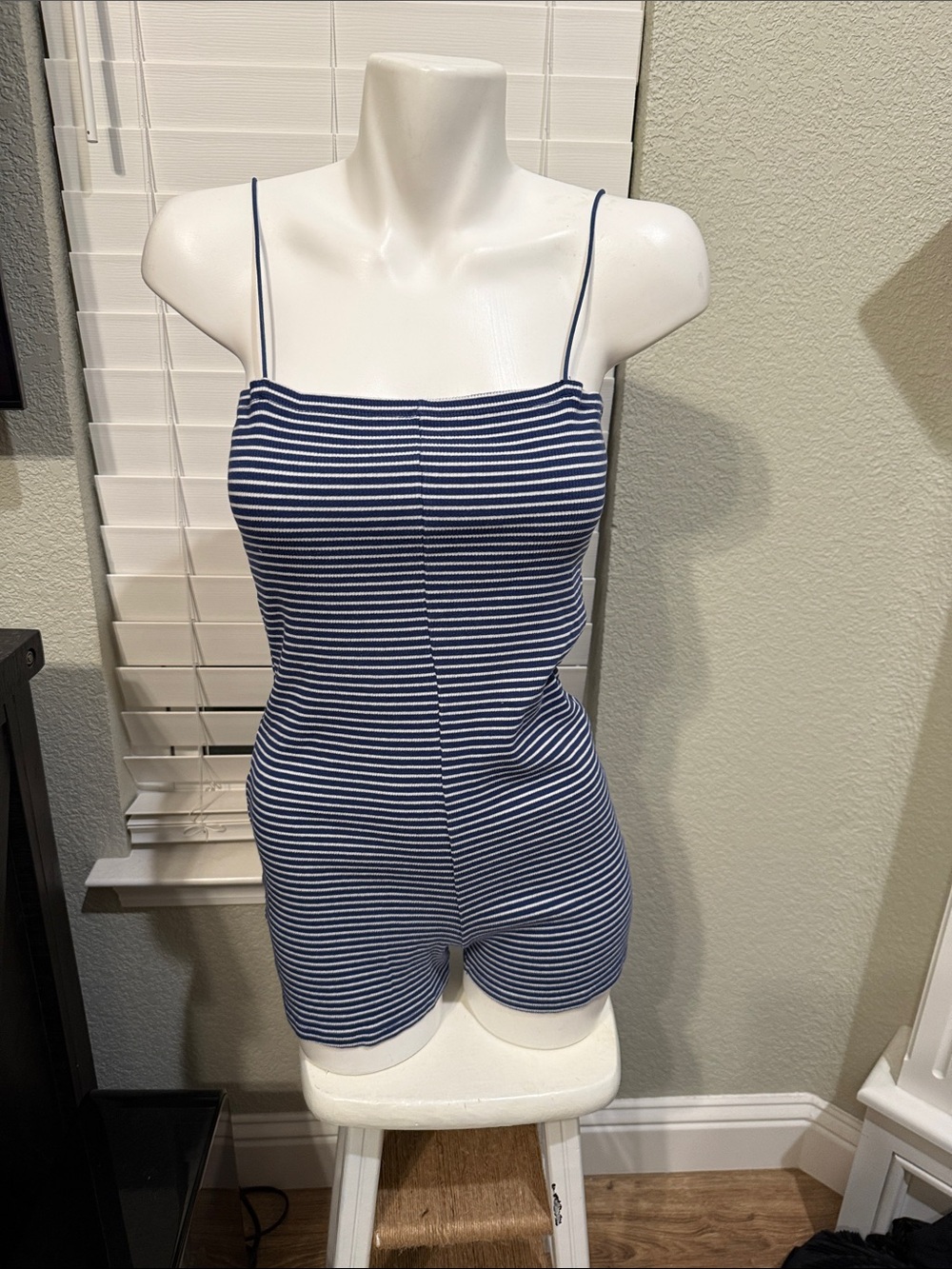 Zara striped romper - L